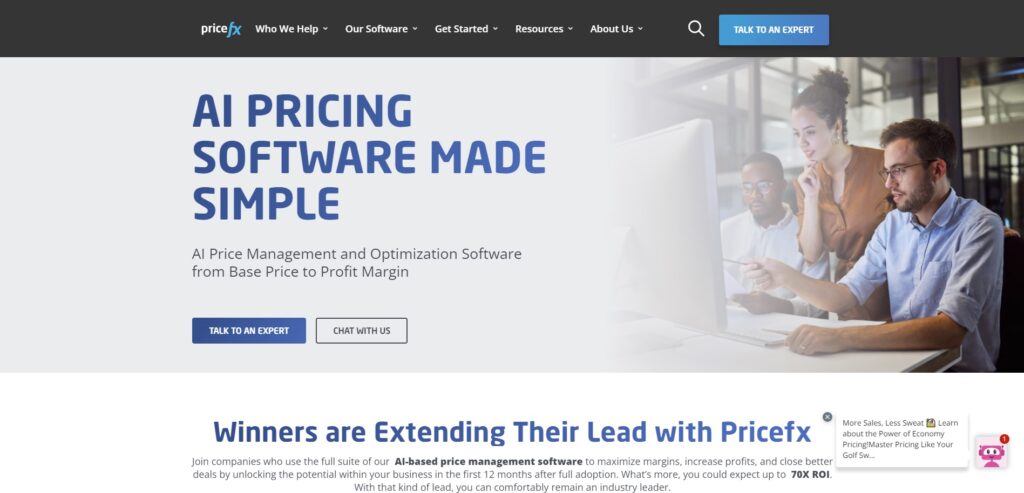 Pricefx website